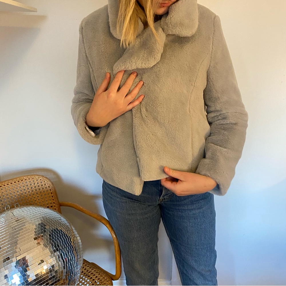 Steely Faux Fur Jacket